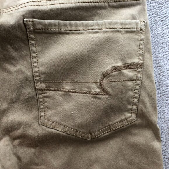 American Eagle Outfitters Womens Jeans Size 8 Skinny Jeggings Stretch Casual Tan - Picture 11 of 14